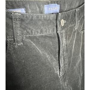Talbots Womens Sz 8 Heritage Corduroy Jeans Pants Black Mid Rise Straight Leg